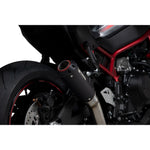 Scorpion Red Power Black Ceramic Slip-On Exhaust For Kawasaki Z H2 2020-2025