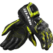 Rev It Quantum 2 Leather Gloves Medium Neon Yellow Black