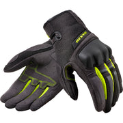 Rev It Volcano Motorcycle Gloves S Black Neon Yellow