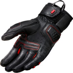 Rev It Sand 4 Leather Motorcycle Gloves 3XL Black Red