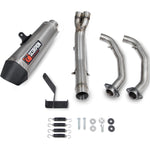Scorpion Serket Taper Full System Satin Titanium Exhaust - Kawasaki Ninja 650 2017 - 2021