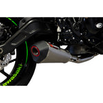 Scorpion Serket Taper Full System Satin Titanium Exhaust - Kawasaki Ninja 650 2017 - 2021
