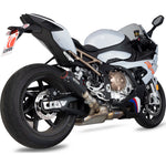 Scorpion Red Power Black Ceramic Slip-On Exhaust For BMW S1000 RR 2019-2024