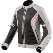 Rev It Torque 2 H2O Ladies Jacket 40 Black Light Grey (UK 12)