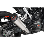 Scorpion Red Power Stainless Steel Slip-On Exhaust For KTM 390 Duke 2021-2023