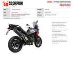 Scorpion Serket Parallel Titanium Slip-On Exhaust - Triumph Tiger 850 2021 - 2022