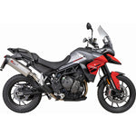 Scorpion Serket Parallel Stainless Steel Slip-On Exhaust For Triumph Tiger 850 2021-2024