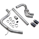 Scorpion Car Exhaust Cat-Back System (Non-Resonated) 90mm Carbon Fibre Ascari - Volkswagen Golf MK7 GTD 2013 - 2017