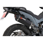 Scorpion Serket Parallel Black Ceramic Slip-On Exhaust For KTM Adventure 890 2021-2025