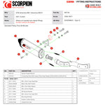 Scorpion Serket Parallel Titanium Slip-On Exhaust For KTM Adventure 890 2021-2025