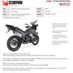 Scorpion Serket Parallel Titanium Slip-On Exhaust For KTM Adventure 890 2021-2025