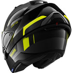 Shark Evo-ES Kryd Anthracite Black Yellow Flip Front Motorcycle Helmet & Visor