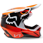 Fox Racing 2023 V1 Leed Flo Orange Motocross Helmet