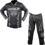 Wulfsport 2023 Kids Linear Motocross Jersey & Pants Black Kit