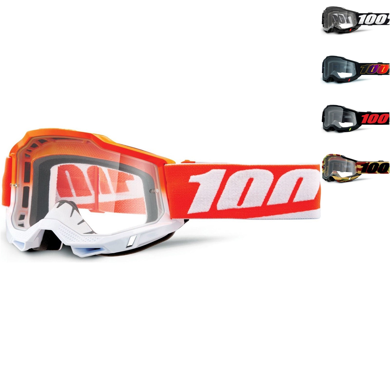 100 accuri 2 otg goggles 100% Accuri 2 2023 Clear Motocross Goggles – Ghostbikes