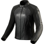 Rev It Maci Ladies Leather Motorcycle Jacket & Trousers Black Kit