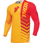 Thor Prime Analog 2024 Motocross Jersey & Pants Lemon Red Kit