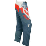 Thor Sector Split 2024 Ladies Motocross Jersey & Pants Blue Steel Vintage White Kit