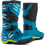 Fox Racing 2024 Comp Youth Motocross Boots - Blue Yellow