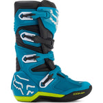 Fox Racing 2024 Comp Youth Motocross Boots - Blue Yellow