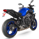 Scorpion Red Power Black Ceramic Slip-On Exhaust For Yamaha MT-10 2022-2025