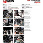 Scorpion Red Power Full System Stainless Steel Exhaust for Kawasaki Z650 2020 - 2023