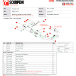 Scorpion Red Power Full System Stainless Steel Exhaust for Kawasaki Z650 2020 - 2023