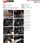 Scorpion Red Power Full System Stainless Steel Exhaust for Kawasaki Z650 2020 - 2023