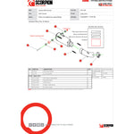 Scorpion Red Power Black Ceramic Slip-On Exhaust For Honda CB750 Hornet 2023