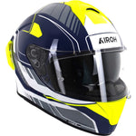 Airoh Spark 2 Chrono Motorcycle Helmet - Blue Yellow