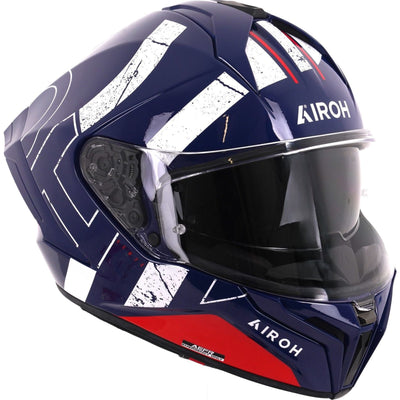 Airoh Matryx Scope Motorcycle Helmet - Blue Red