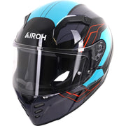 Airoh Connor Dunk Motorcycle Helmet - Black Grey Turquoise