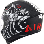 Airoh Connor Myth Motorcycle Helmet - Matt Black White
