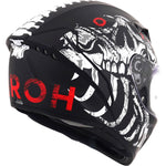 Airoh Connor Myth Motorcycle Helmet - Matt Black White