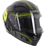 Airoh Connor Gamer Motorcycle Helmet - Black Yellow