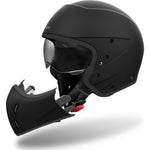 Airoh J110 Color Convertible Motorcycle Helmet - Matt Black