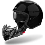 Airoh J110 Paesly Convertible Motorcycle Helmet - Black