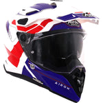 Airoh Commander 2 Reveal Dual Sport Helmet - Blue Red