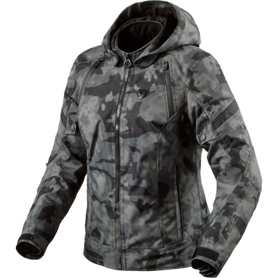 Rev It Flare 3 H2O Ladies Motorcycle Jacket - Camo Dark Grey