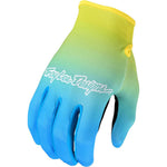 Troy Lee Designs Flowline Faze Motocross Gloves - Blue Yellow