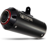 Scorpion Red Power Black Ceramic Slip-On Exhaust For Kawasaki Ninja H2 SX 2022-2025