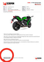 Scorpion Serket Parallel Carbon Fibre Slip-On Exhaust for Kawasaki Ninja H2 SX 2022 - 2024