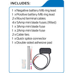 Oxford 12V Junction Box With Fused Power Outlets