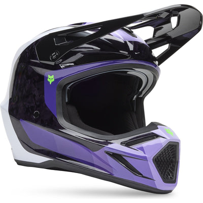 Fox Racing 2025 V3 RS MIPS Grid Motocross Helmet - Black Purple