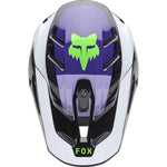 Fox Racing 2025 V3 RS MIPS Grid Motocross Helmet - Black Purple