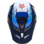 Fox Racing 2025 V3 MIPS Fade Motocross Helmet - White Blue