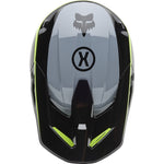 Fox Racing 2025 V1 MIPS Flow Motocross Helmet - Black Yellow