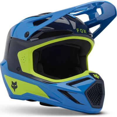 Fox Racing 2025 V3 MIPS Impression Youth Motocross Helmet - True Blue