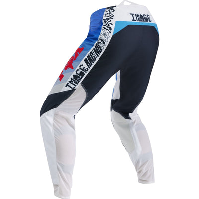 Fox Racing 2025 360 Fade Motocross Pants - White Blue