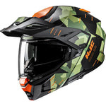 HJC i80 Roki Flip Front Adventure Motorcycle Helmet - Orange Black